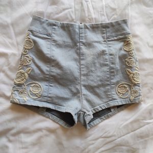 Urban outfitters embroidered shorts